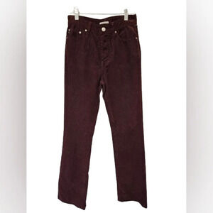AG Adriano Goldschmied Fig Pima Cotton Corduroy Pants Women's Size 25 NWT